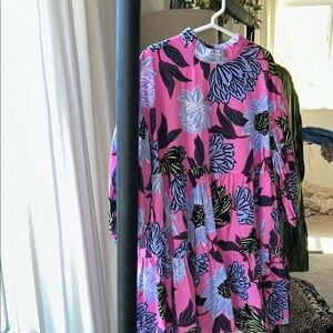 Next Pink and Blue Floral Kids Dress